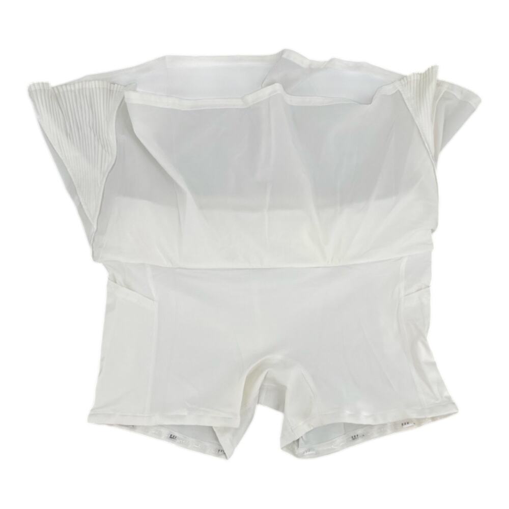 Lululemon Play Off The Pleats White Skirt Athletic Tennis Golf Skort Size 8 - Picture 4 of 15